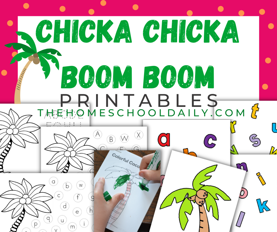 chicka chicka boom boom worksheets