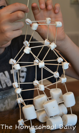 Marshmallow Marvel STEAM LAB - The Homeschool Daily