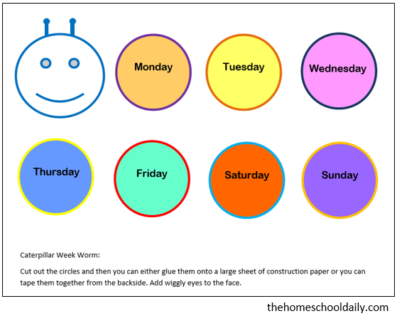 Days of the Week Activities - The Homeschool Daily