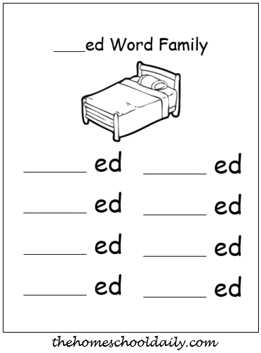 word family printables activities the homeschool daily