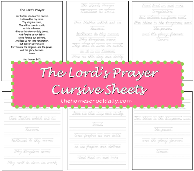 The Lord #39 s Prayer For Kids Worksheets