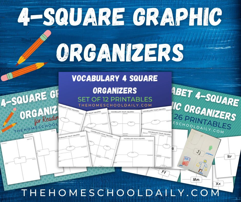 Story Map Template - Four Squares Framed