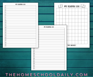 Free Printable Reading Logs - The Homeschool Daily