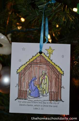 Printable Christmas Ornaments - The Homeschool Daily