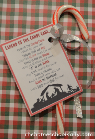 Legend of the Candy Cane Printables - The Homeschool Daily