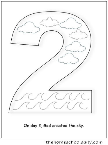 free printable creation coloring pages for kids