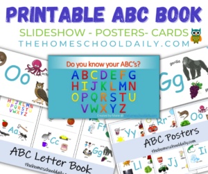 Free Printable ABC Book &amp; More - The Homeschool Daily