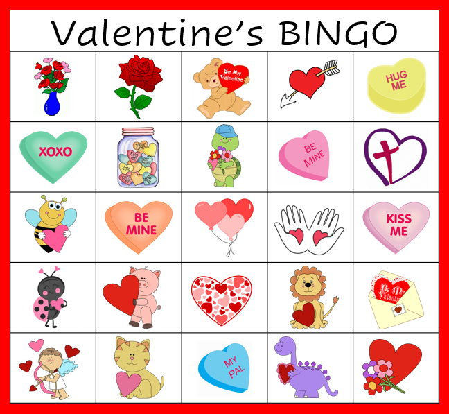 Free Printable Valentine's BINGO - The Homeschool Daily