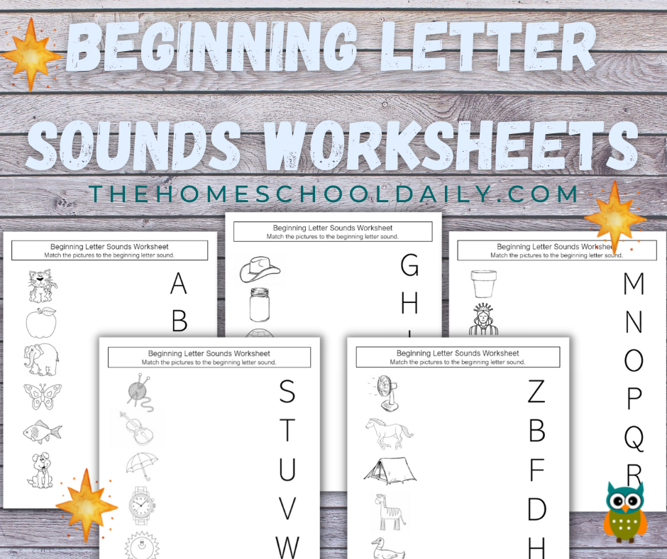 Beginning Letter Sounds Printables - The Homeschool Daily