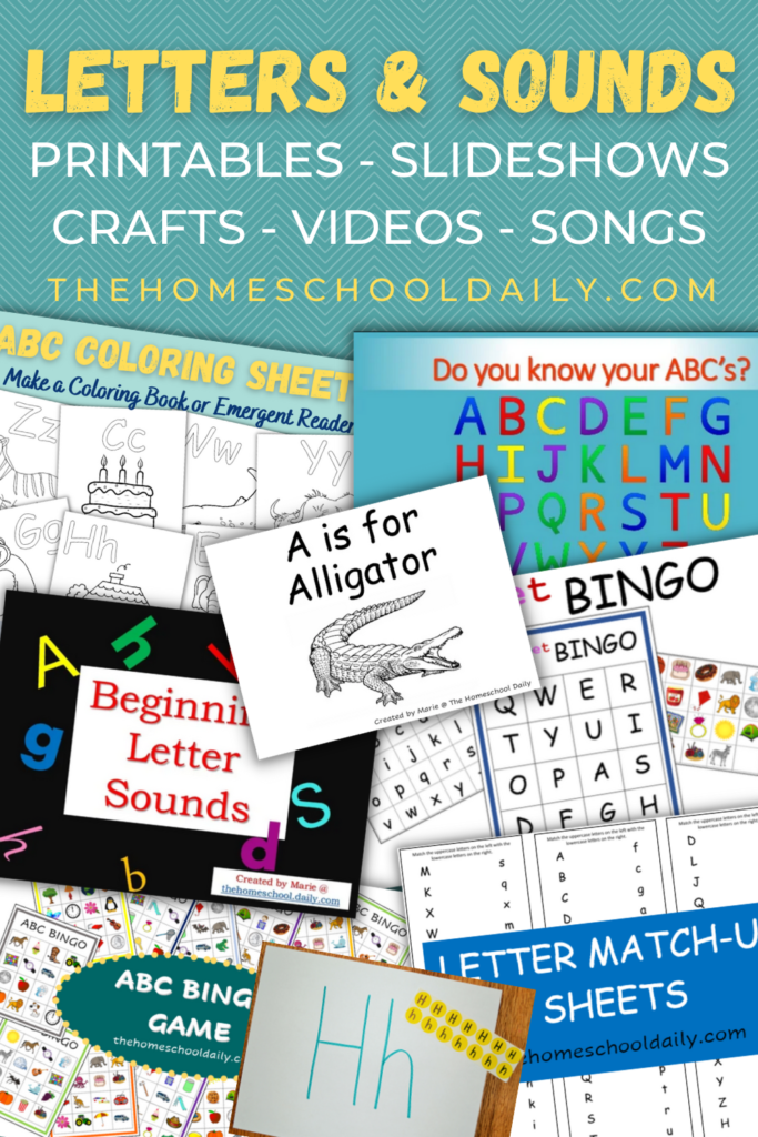 ABC Craft Sheets FREE - The Homeschool Daily