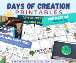 Days of Creation Printables - The Homeschool Daily