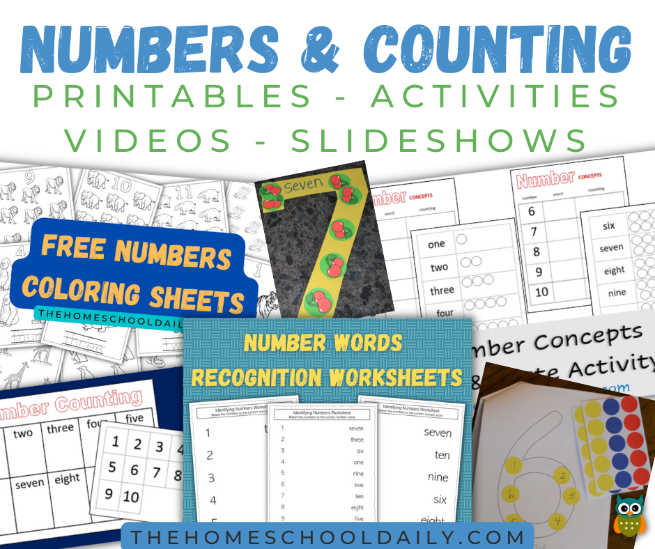Monster Math Center Numbers 1-5 & Distance Learning