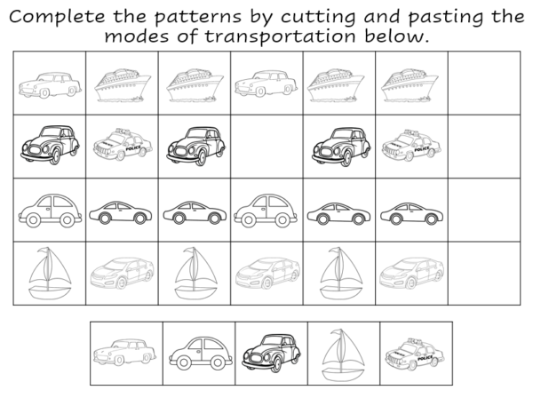 Transportation Worksheet Set - The Homeschool Daily