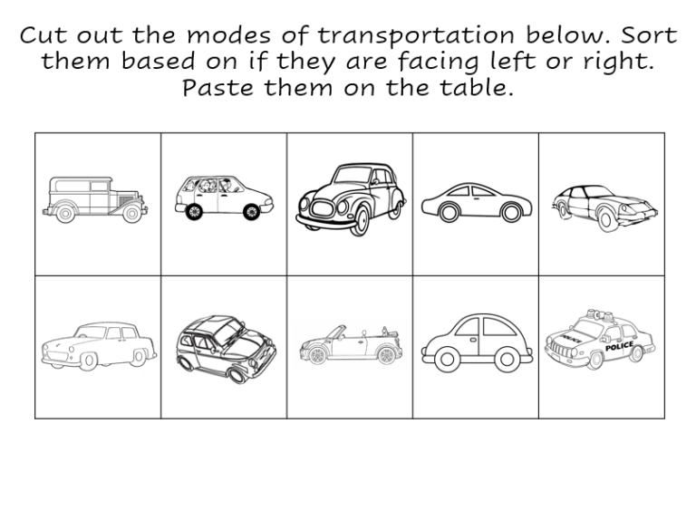 Transportation Worksheet Set - The Homeschool Daily