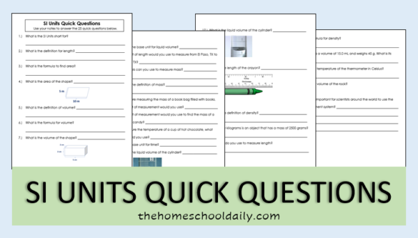 SI Units & Conversions Pack - The Homeschool Daily