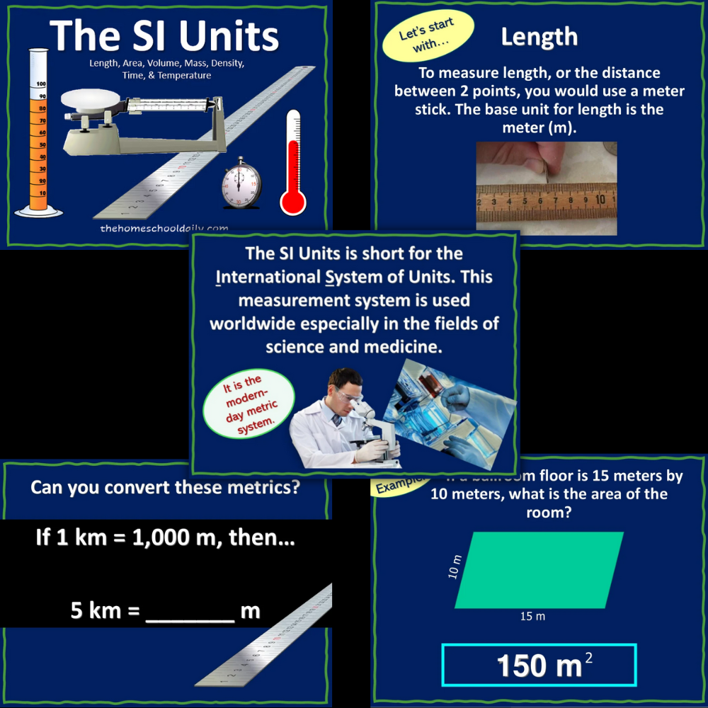 SI Units PowerPoint & Guided Notes - The Homeschool Daily