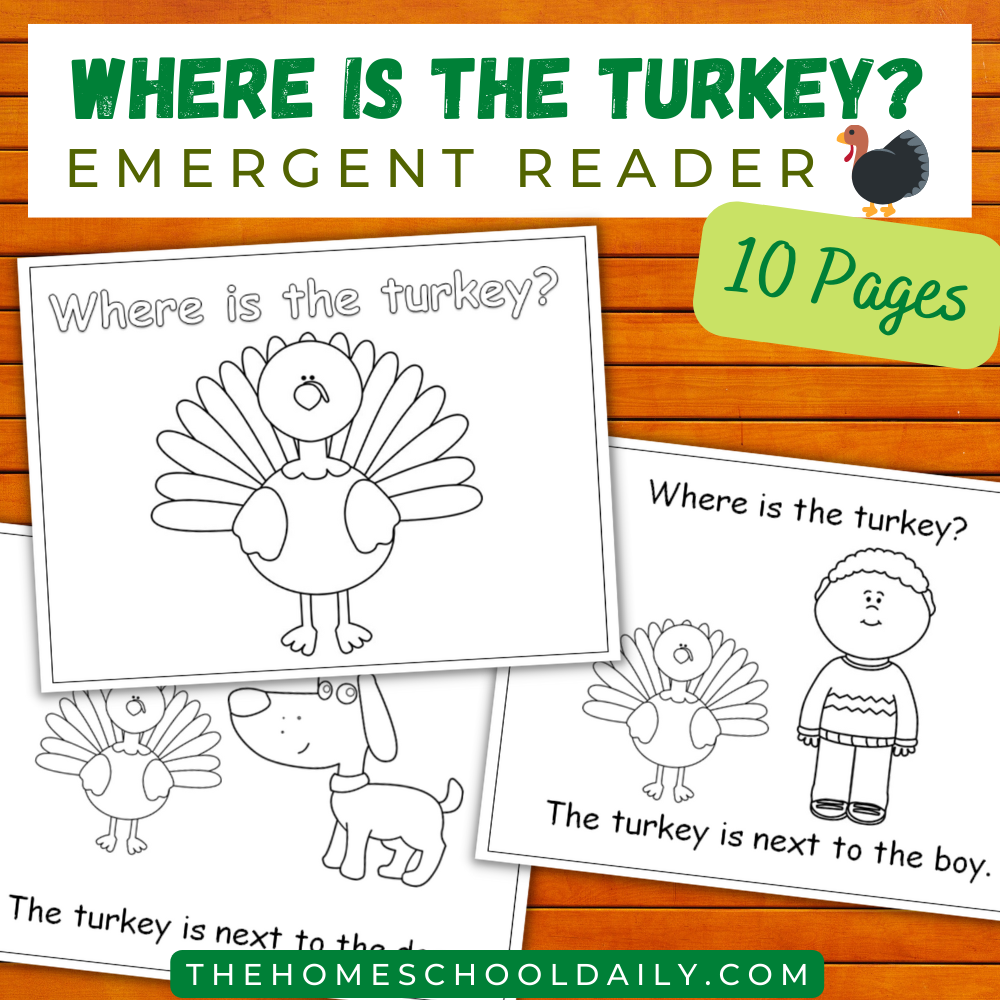 Thanksgiving Emergent Readers The Homeschool Daily