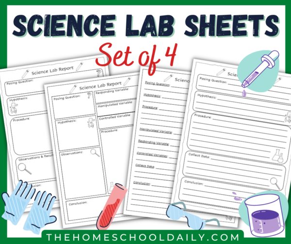 Free Science Lab Sheets - The Homeschool Daily