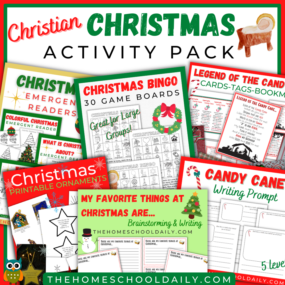 Christian Christmas Activity Pack - The Homeschool Daily