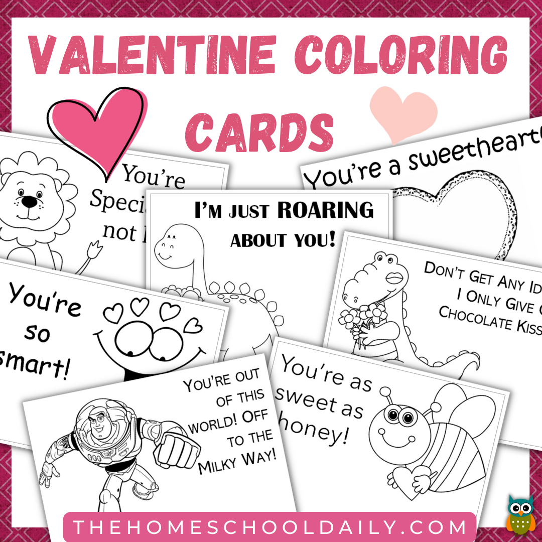 Printable Valentine Cards - The Homeschool Daily