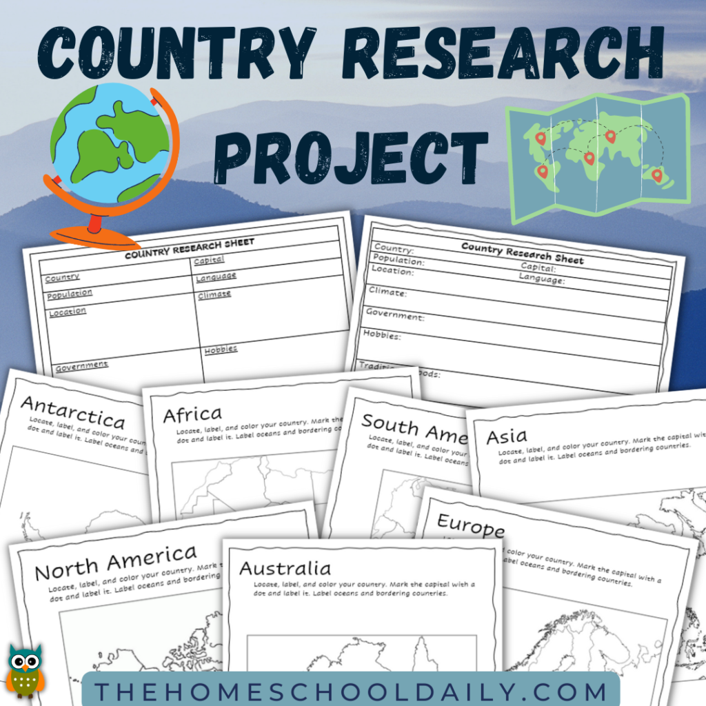 country research project grade 2