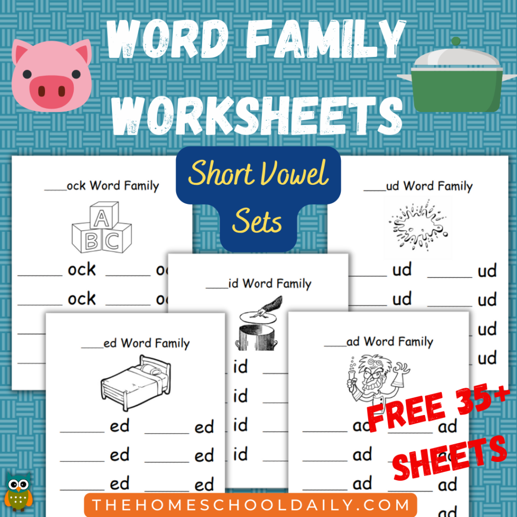 Word Family Printables & Activities