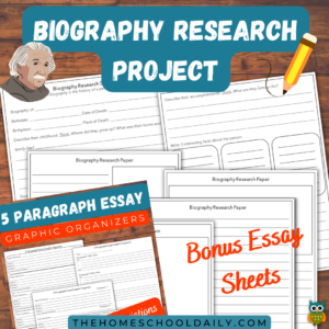 Biography Research Project - The Homeschool Daily