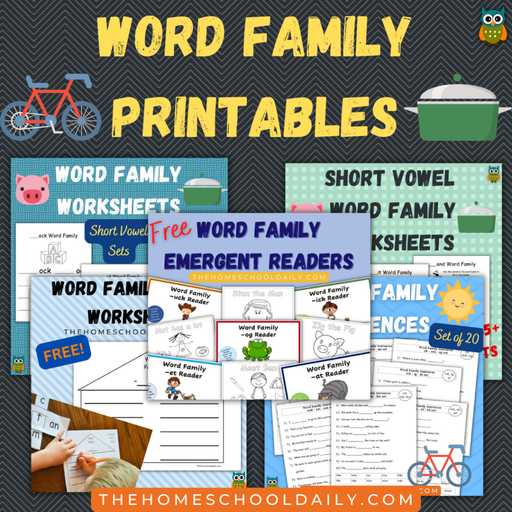 Read Build Write Printables - The Homeschool Daily