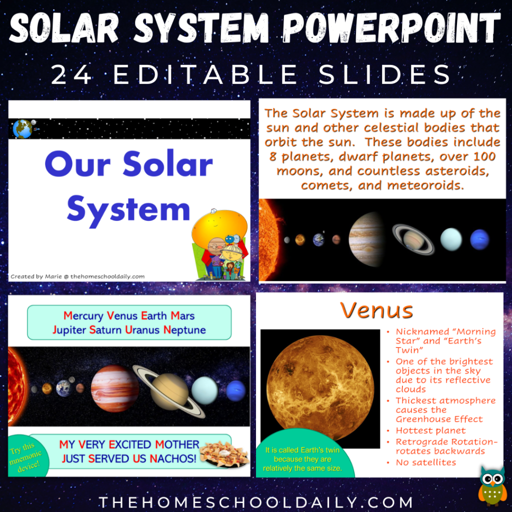 Solar System PowerPoint & Guided Notes - The Homeschool Daily