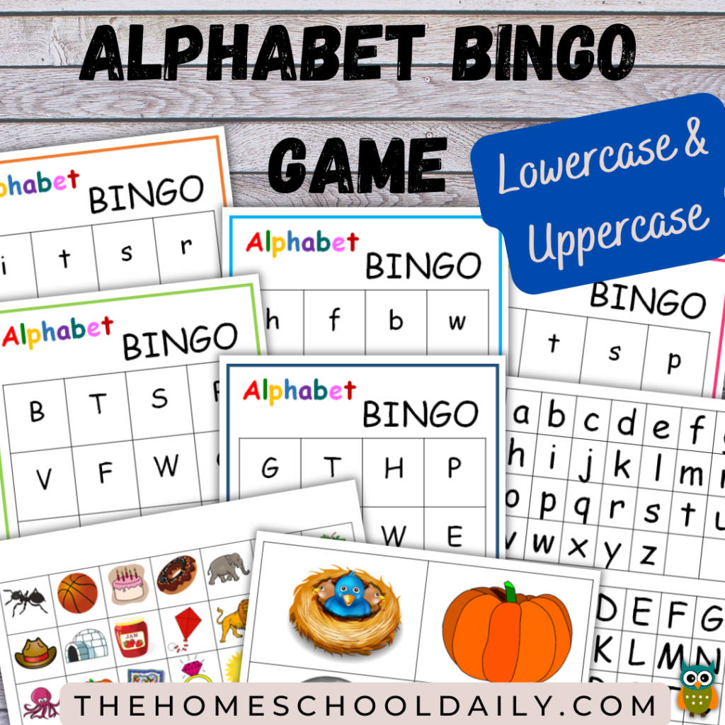 Printable Alphabet BINGO Game The Homeschool Daily